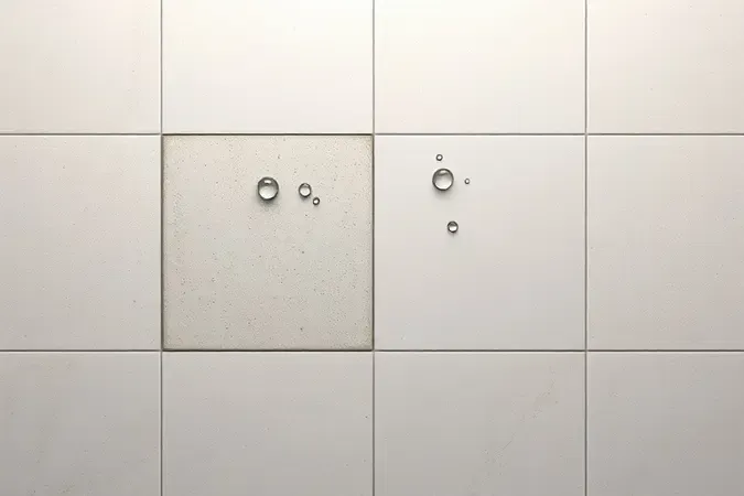 Comparação conceitual entre tipos de rejunte para piscina em renderização 3D com amostras lado a lado